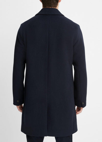 VINCE Classic Italian Wool-Blend Coat in Jackets & Outerwear