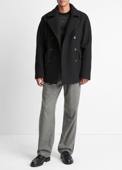 VINCE Italian Wool-Blend Peacoat in Coats