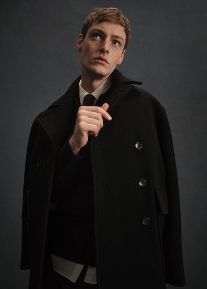 VINCE Italian Wool-Blend Peacoat in Coats