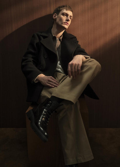 VINCE Italian Wool-Blend Peacoat in Coats