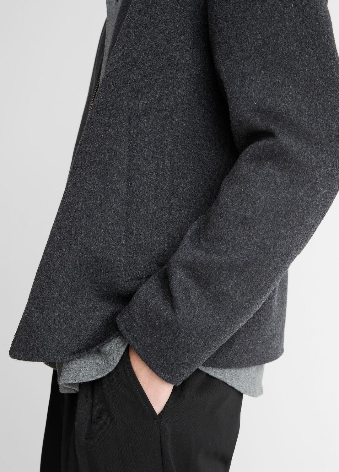 VINCE Splittable Wool-Blend Zip-Front Jacket in Jackets