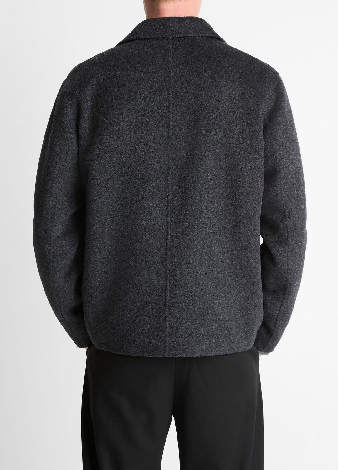 VINCE Splittable Wool-Blend Zip-Front Jacket in Jackets