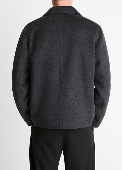 VINCE Splittable Wool-Blend Zip-Front Jacket in Jackets