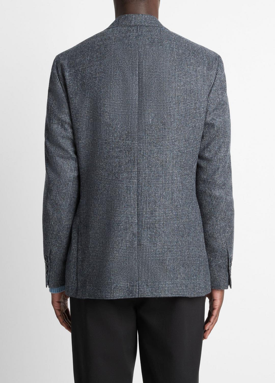 VINCE Plaid Alpaca-Blend Relaxed Sport Coat in Blazers