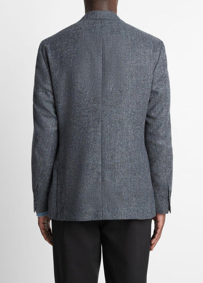 VINCE Plaid Alpaca-Blend Relaxed Sport Coat in Blazers