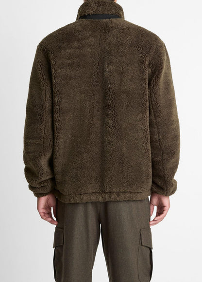 VINCE Sherpa Zip Jacket in Jackets