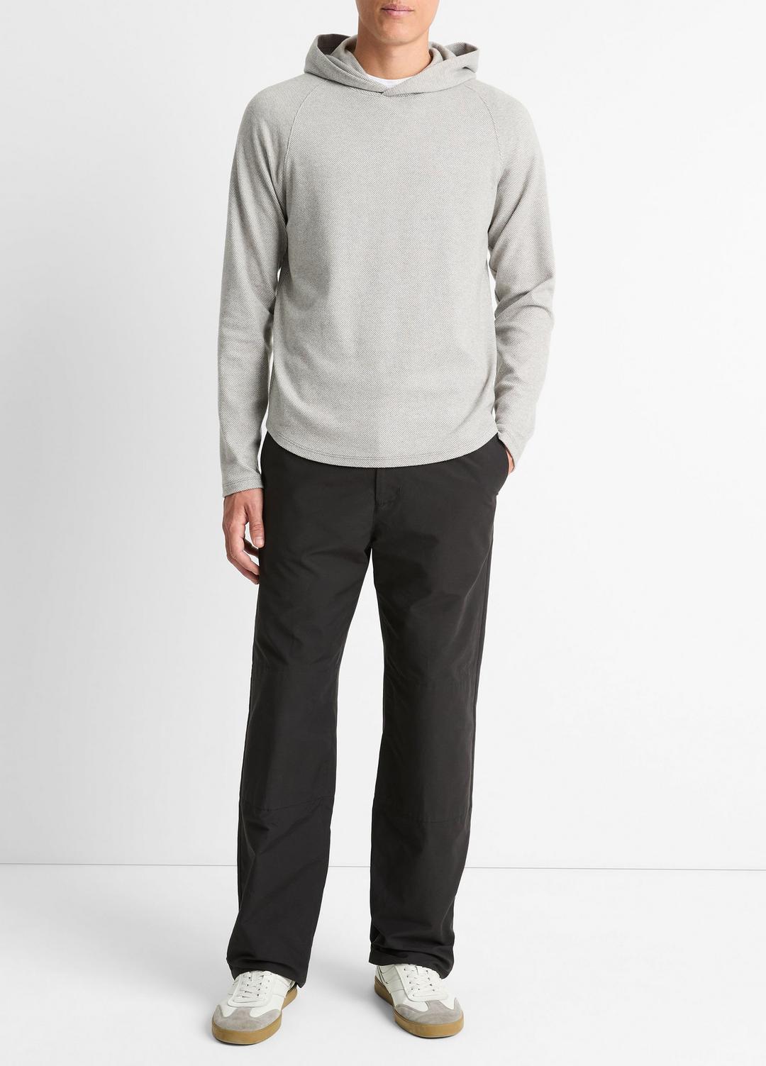 VINCE Broken Twill Pullover Hoodie in Sweatshirts & Hoodies