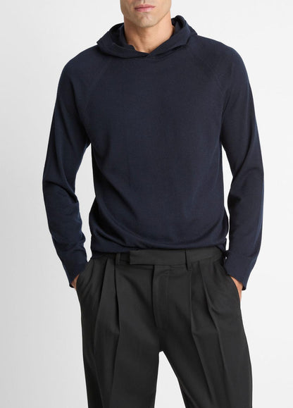 VINCE Featherweight Merino Wool-Cashmere Hoodie in Sweatshirts & Hoodies