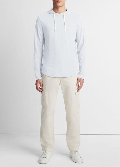 VINCE Textured Cotton Hoodie in Sweatshirts & Hoodies