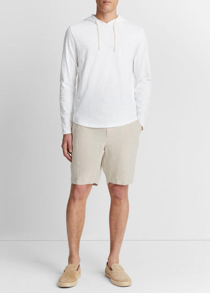VINCE Textured Cotton Hoodie in Sweatshirts & Hoodies