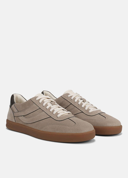 VINCE Oasis Contrast-Edge Suede & Leather Sneaker in Sneakers