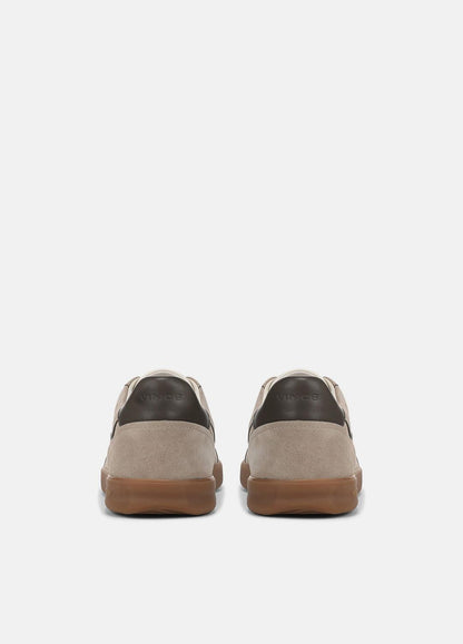 VINCE Oasis Contrast-Edge Suede & Leather Sneaker in Sneakers