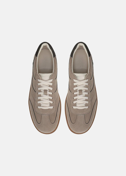 VINCE Oasis Contrast-Edge Suede & Leather Sneaker in Sneakers