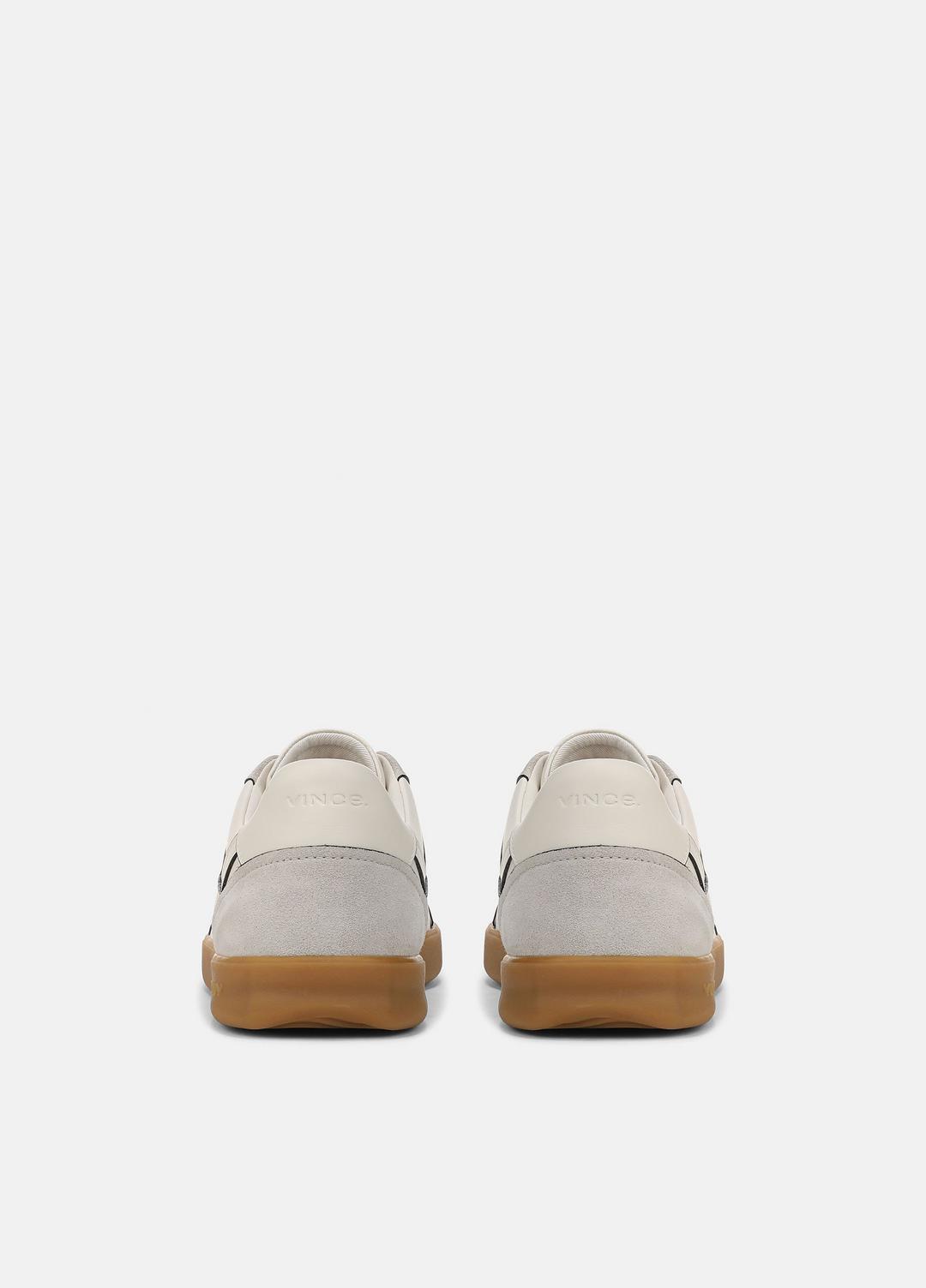 VINCE Oasis Contrast-Edge Leather & Suede Sneaker in Sneakers