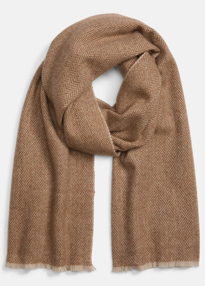 VINCE Herringbone Cashmere Scarf in Scarves & Hats