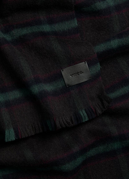 VINCE Brushed Holme Plaid Wool Scarf in Scarves & Hats