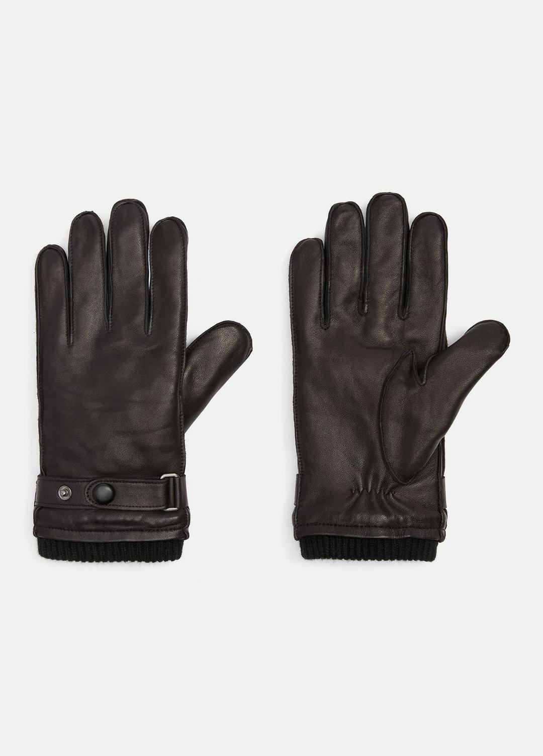 VINCE Leather Wrist-Strap Glove in Gloves