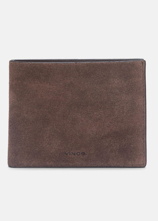 VINCE Suede Bifold Wallet in Bags