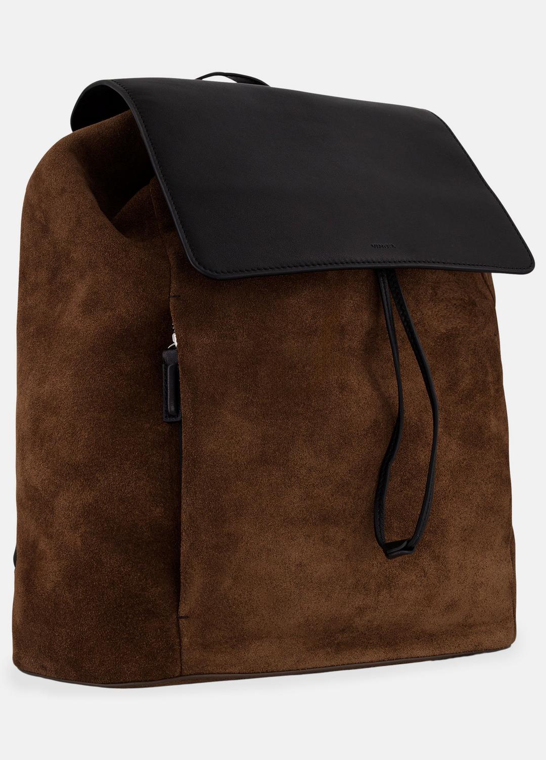 VINCE Drayton Suede Flap Backpack in Bags