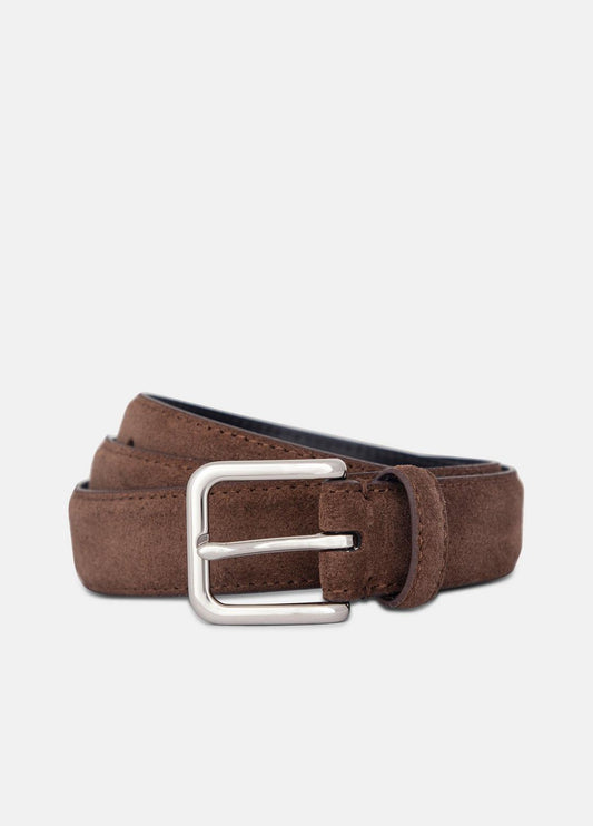 VINCE Men's 30mm Stitched Suede Belt in Belts