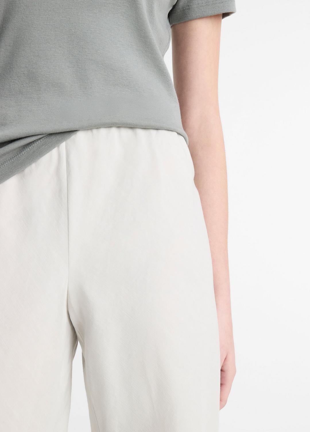 VINCE Cotton-Blend High-Waist Bias Pant in Pants & Shorts