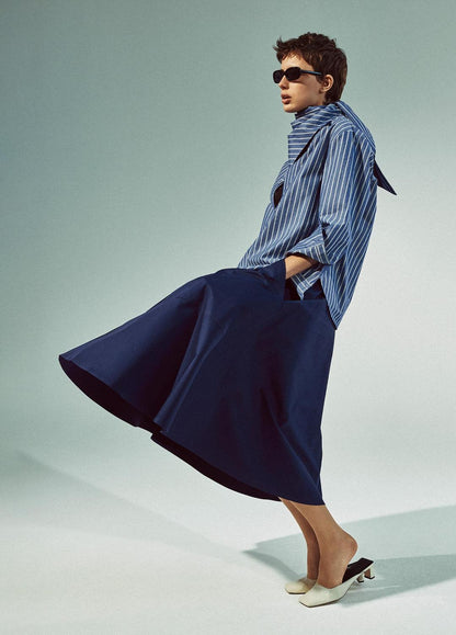 VINCE Cotton Full Skirt in Dresses & Skirts