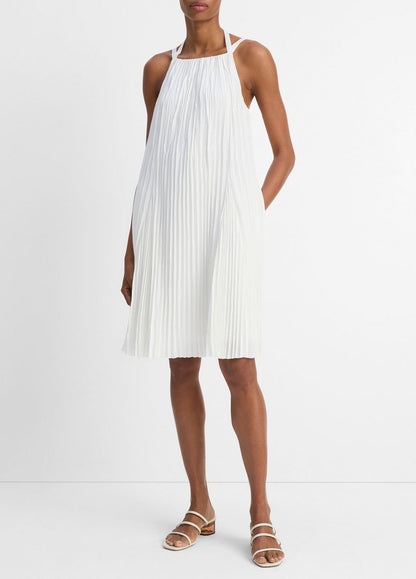 VINCE Pintuck Pleated A-Line Dress in Dresses & Skirts