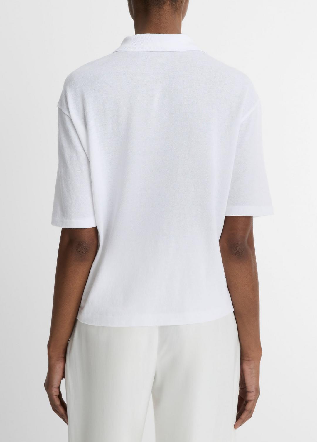 VINCE Easy Cotton Polo Shirt in Shirts & Tees