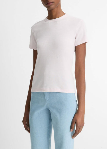 VINCE Pima Cotton-Blend '90s Shrunken T-Shirt in Shirts & Tees