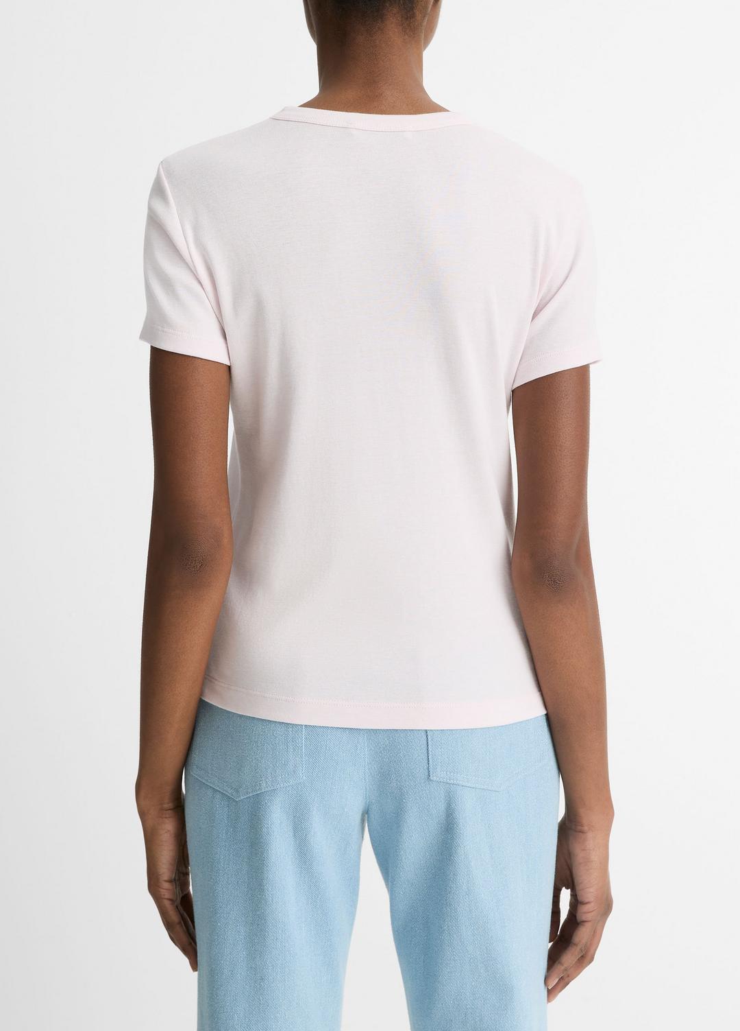 VINCE Pima Cotton-Blend '90s Shrunken T-Shirt in Shirts & Tees