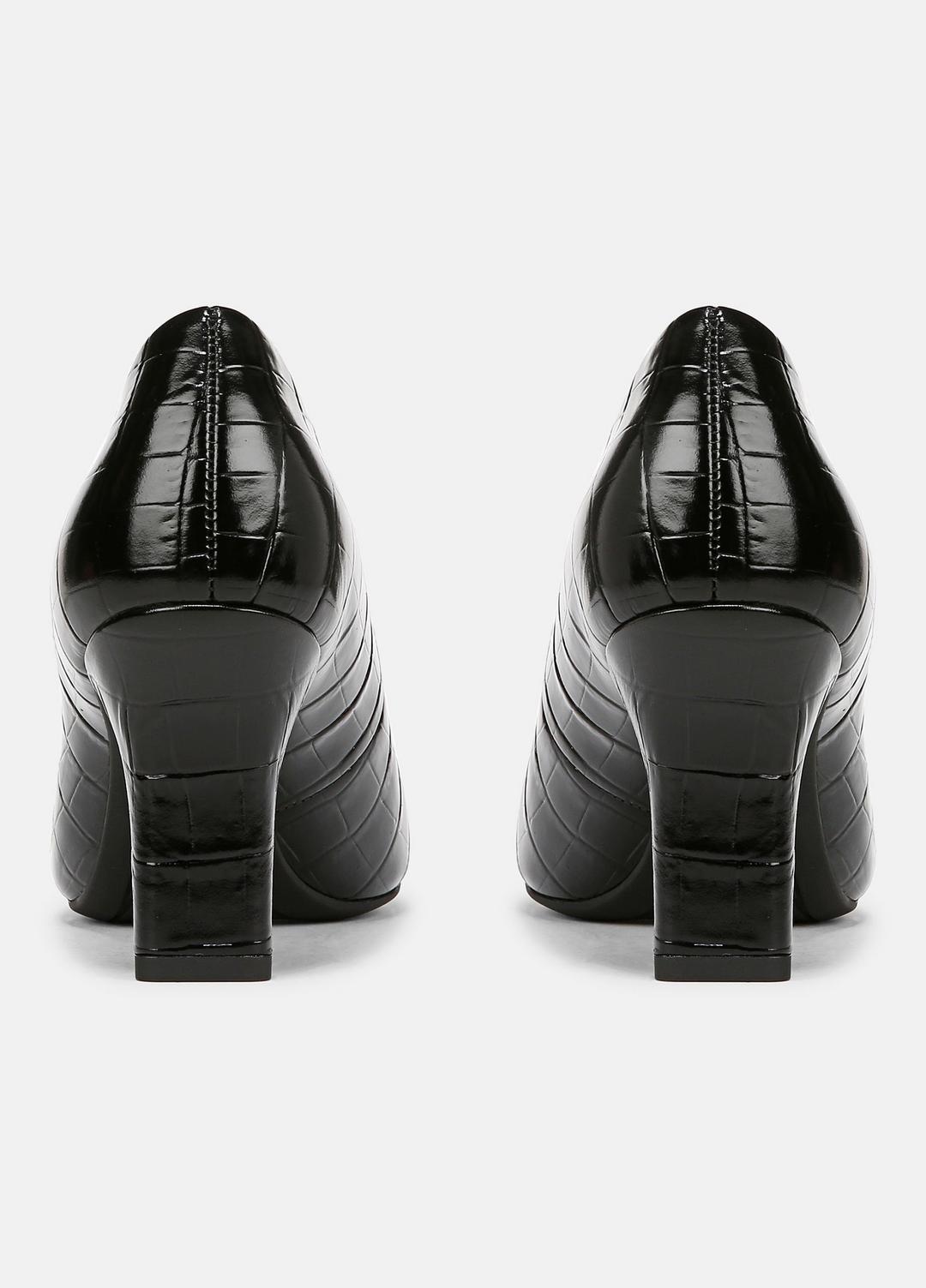 VINCE Diane Croc-Embossed Leather Pump in Shoes