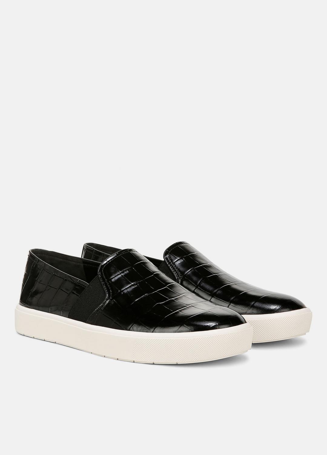 VINCE Blair Croc-Embossed Leather Sneaker in Shoes