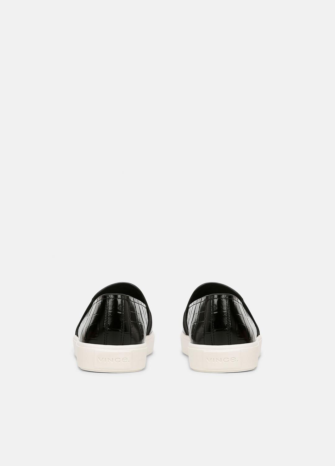 VINCE Blair Croc-Embossed Leather Sneaker in Shoes