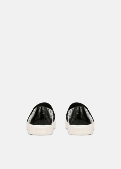 VINCE Blair Croc-Embossed Leather Sneaker in Shoes
