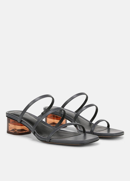 VINCE Palm Springs Leather Heeled Sandal in Shoes