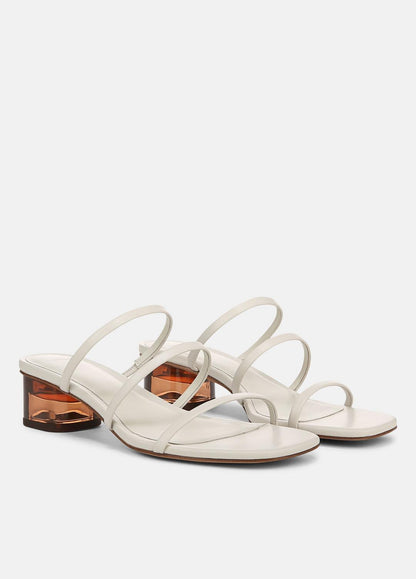 VINCE Palm Springs Leather Heeled Sandal in Shoes