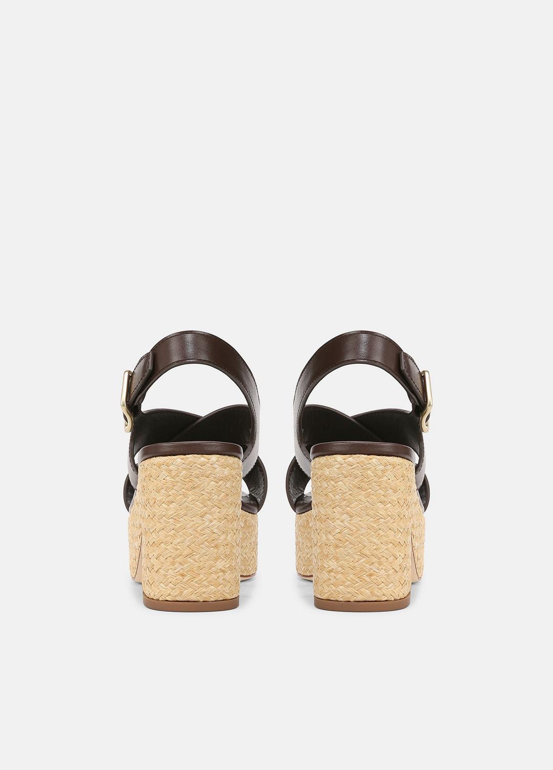VINCE Clementina Leather Platform Sandal in Shoes
