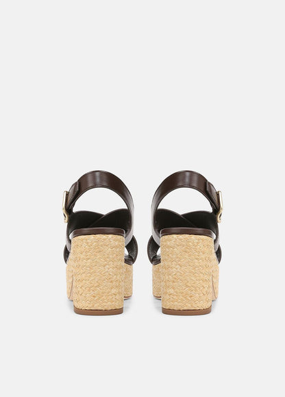 VINCE Clementina Leather Platform Sandal in Shoes