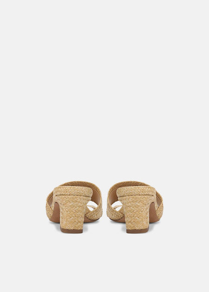 VINCE Ariana Raffia Heeled Sandal in Shoes