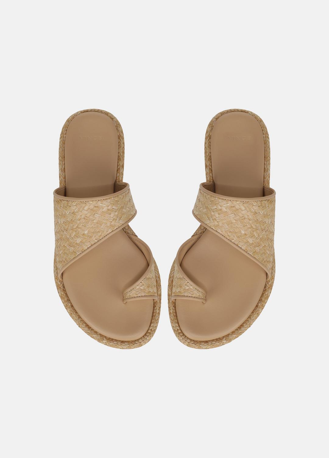 VINCE Lukas Raffia Sandal in Shoes
