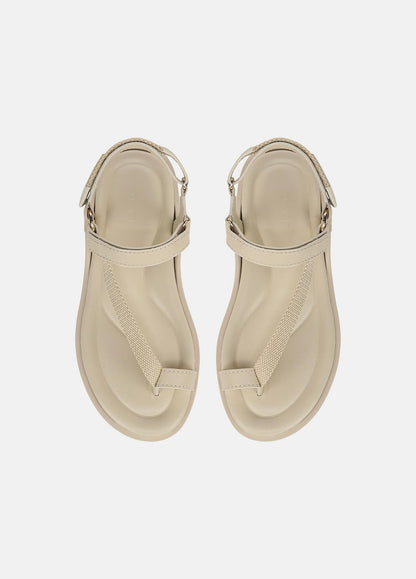 VINCE Summer Leather & Canvas Sandal in Shoes