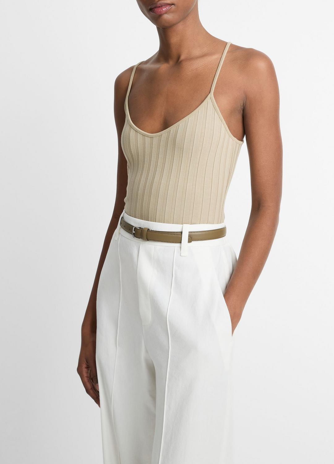 VINCE Ribbed V-Neck Camisole in Shirts & Tees
