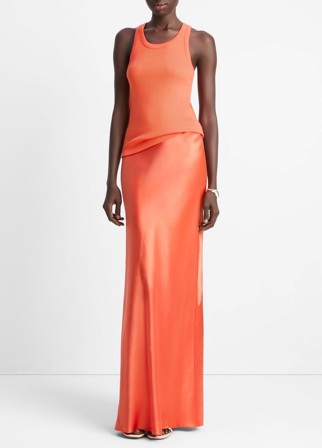 VINCE Ribbed Scoop-Neck Tank in Shirts & Tees