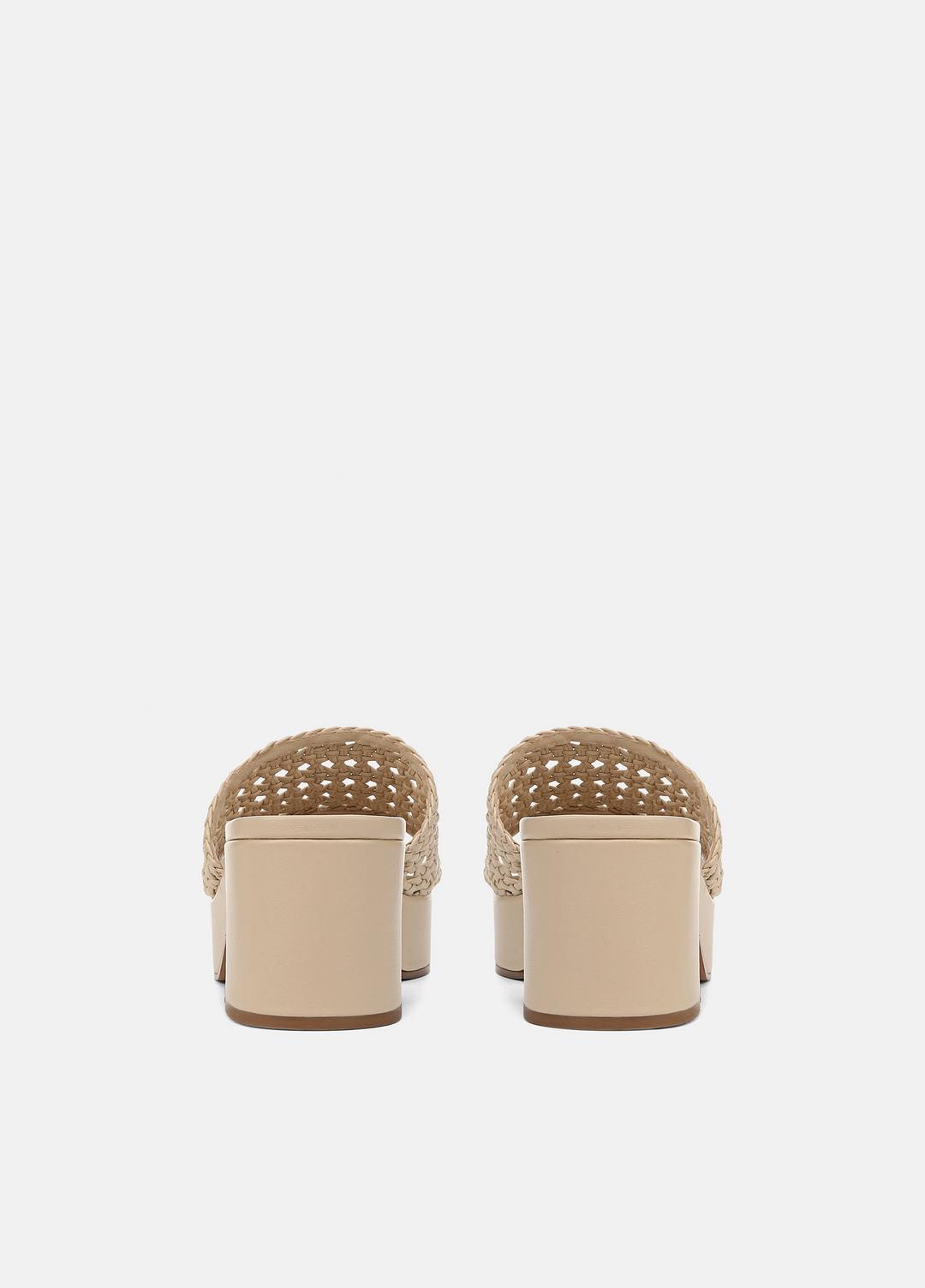 VINCE Margo Woven Leather Platform Sandal in Shoes