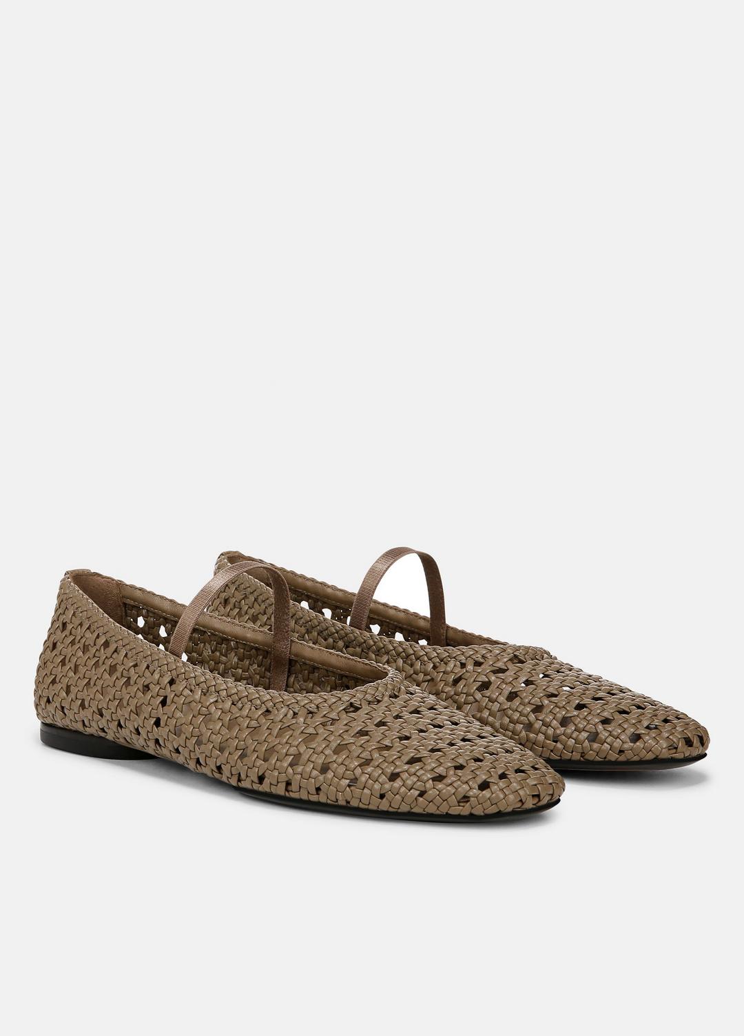 VINCE Vivian Leather Mary Jane Flat in Shoes