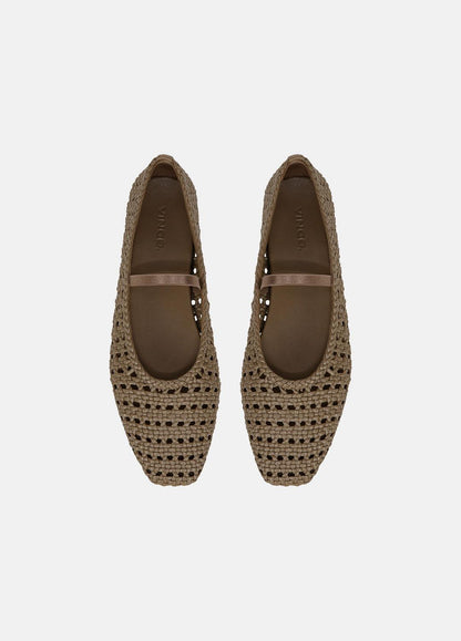 VINCE Vivian Leather Mary Jane Flat in Shoes