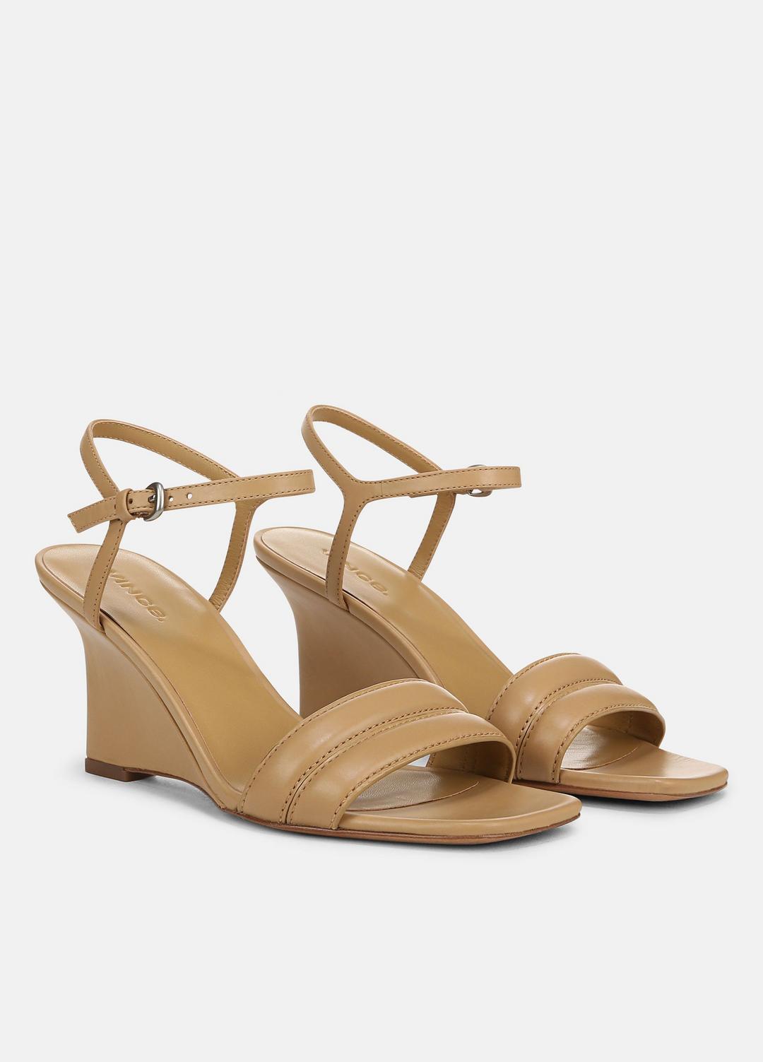 VINCE Prema Leather Wedge Sandal in Shoes