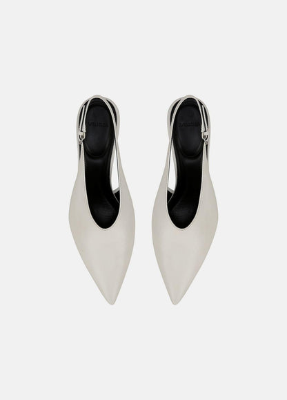 VINCE Devi Leather Slingback Pump in Shoes