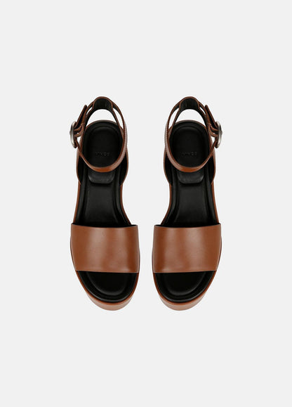 VINCE Phillipa Leather Platform Sandal in Shoes